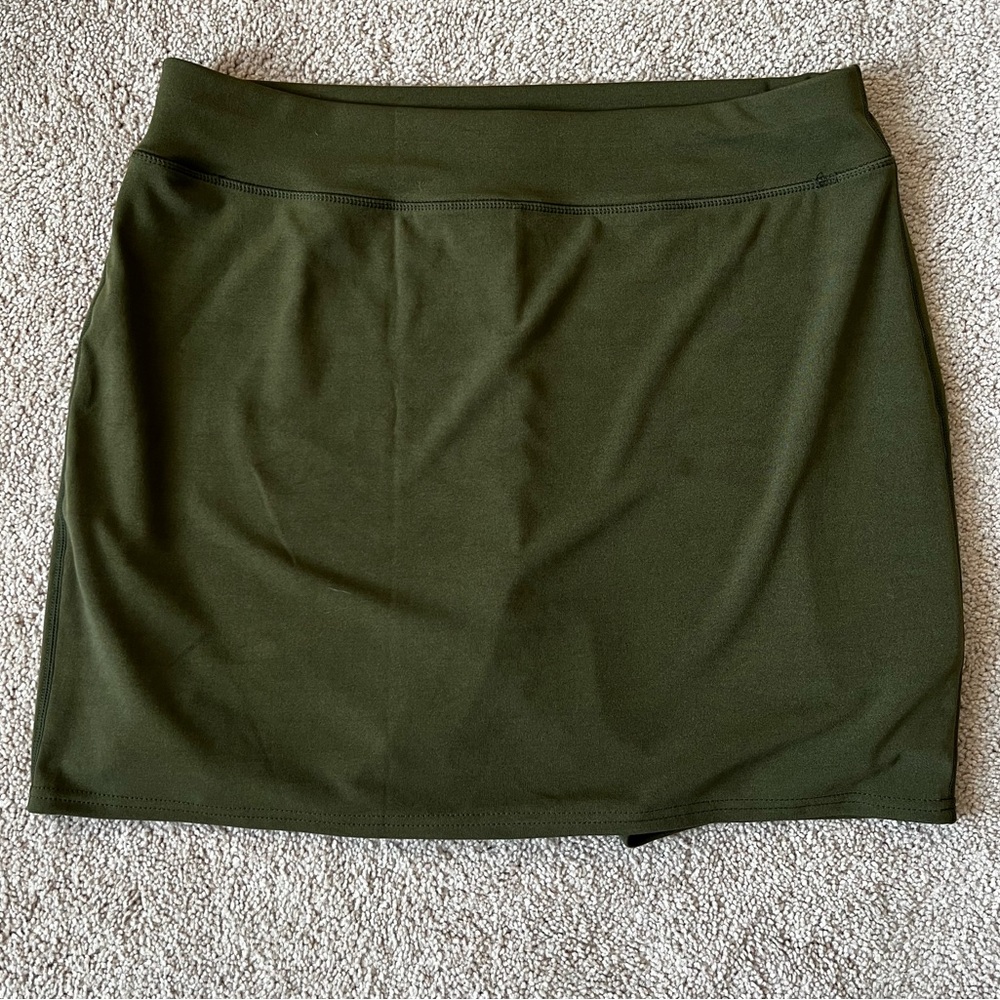 Army Green Athleisure Skort